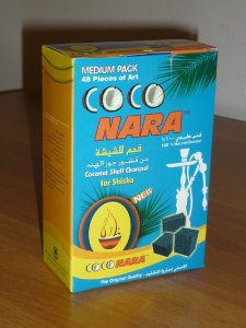 Coconara Charcoal Pack Medium (48 pieces - Flat Square Shape)  1/2 Kg