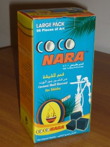 Coconara Charcoal Pack Large (96 pieces - Flat Squares)  1Kg