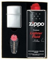 Zippo Polished Chrome Gift Pack