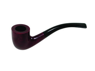 Falcon Coolway # 23 Red Stain, Calabash Bowl - Bent Stem