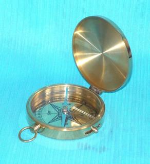 Brass Replica Pocket Compass 50mm