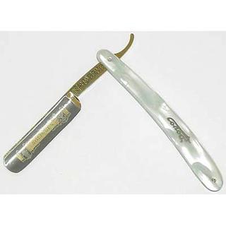 Dovo Cut-Throat Razor #98 (Mother-of-Pearl Cover) 5/8 in Thick Blade