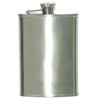 Hip Flask Brushed Chrome 7 oz
