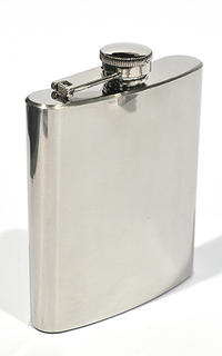Hip Flask Polished Chrome 7 oz