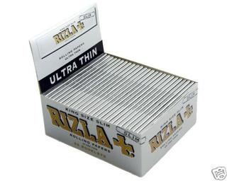 Rizla Kingsize Silver Ultra Thin Rolling Papers Carton