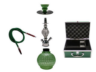 Shisha Pipe 1 Hose with Aluminium Case