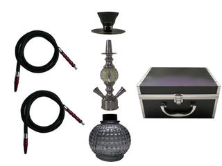 Shisha Pipe 2 Hoses with Aluminium Case