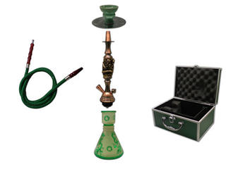 Shisha Pipe 1 Hose with Aluminium Case