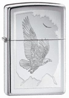 Zippo Chrome High Polish Eagle 