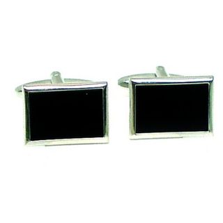 Cuff Links Black Onyx