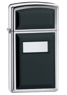 Zippo Ultralite Black High Polished Chrome (Slim)