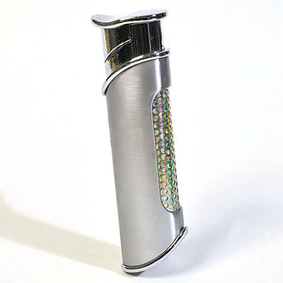 Gas Lighter Tiger Brand  Single Jet - Sparkle Finish