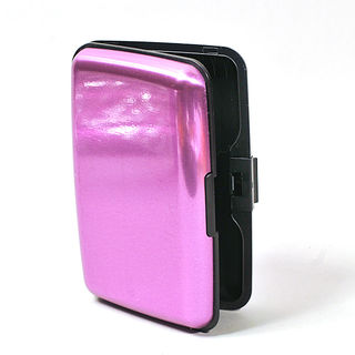 Card Holder Purple Anodised High Polish Metal