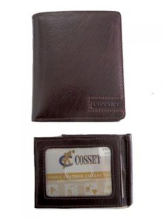 Wallet Leather Burgundy with Removable Credit Card/DL Section