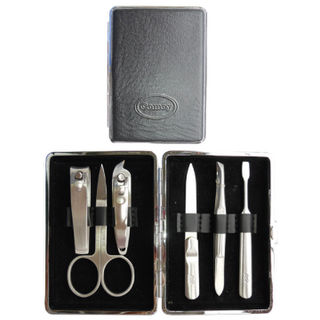 Comoy Large 6-Piece Manicure Set Black