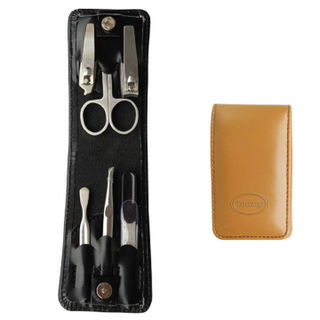 Comoy Small 6-Piece Folding Manicure Set Tan