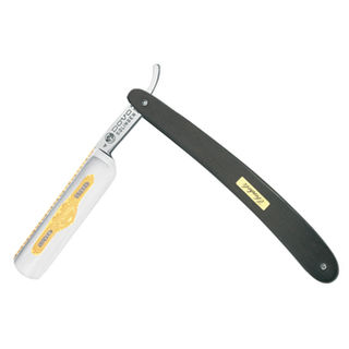 Dovo Straight Razor #4 (Ebony Wood Cover) - 5/8 in Thick Blade