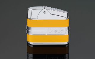 Siglo Retro Streamliner Table Lighter - Cohiba Yellow