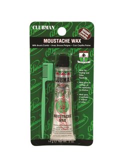 Clubman Moustache Wax Brown