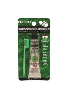 Clubman Moustache Wax Neutral/White