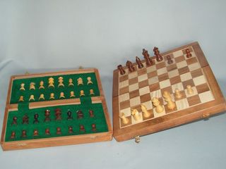 Wooden Chess Set 30 cm Square