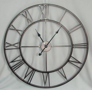 Clock Metal Anodised Silhouette (78 cm Diameter)