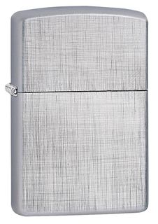 Zippo Brushed Chrome Linen Weave Lighter