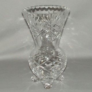 Zawiecie Crystal - Footed Vase (20 cm High)
