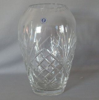 Zawiecie Crystal - Barrel Vase (15 cm High)