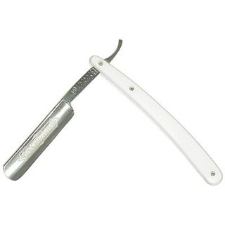 Dovo Cut-Throat Razor #101 (White Acrylic Cover) 5/8in Thick Blade