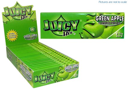 Juicy Jays Flavoured Papers Green Apple
