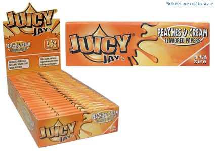 Juicy Jays Flavoured Papers Peaches & Cream