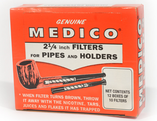 Medico 6mm Pipe Filters Carton of 12 Packs