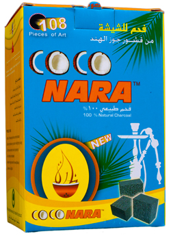 Coconara Charcoal Pack Large (108 pieces - Cube Shape)  1Kg