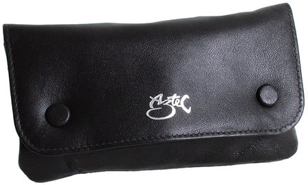 Tobacco Pouch Aztec Black Leather Double Stud (Small) TP1