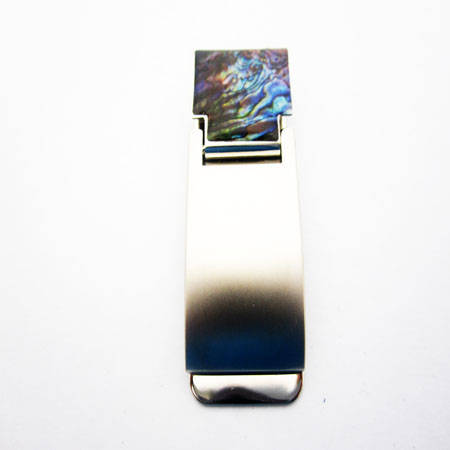 Money Clip with Souvenir Paua Piece