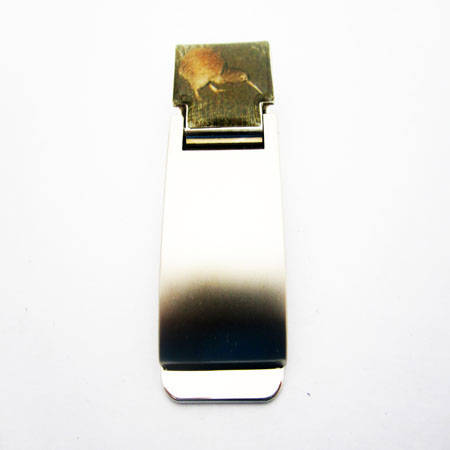 Money Clip with Souvenir Kiwi Image