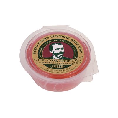 Colonel Conk Amber Glycerine Shave Soap 3.75 oz