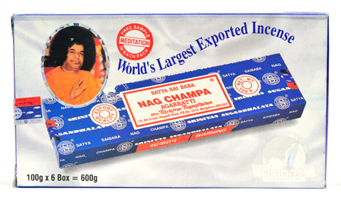 Satya Sai Baba Nag Champa Incense 100gm Carton