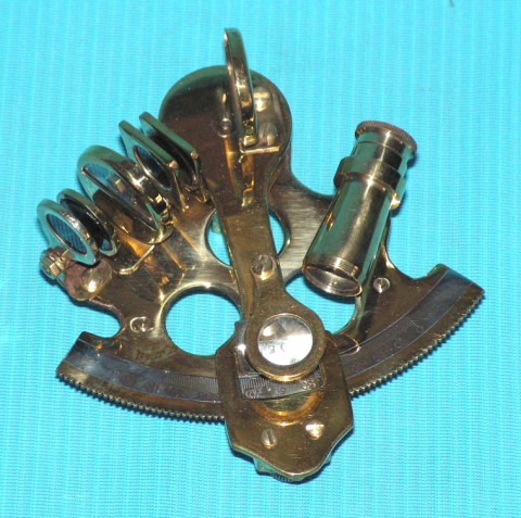 Brass Replica Sextant (100mm X 100mm)