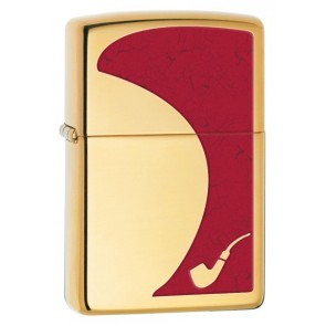 Zippo Pipe Lighter Brass/Red