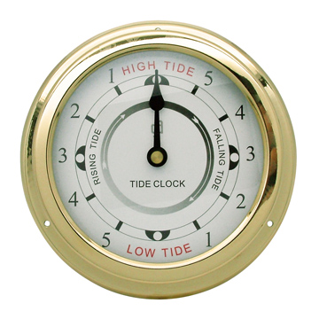 Brass Anodised Tide Clock (150mm Diameter)