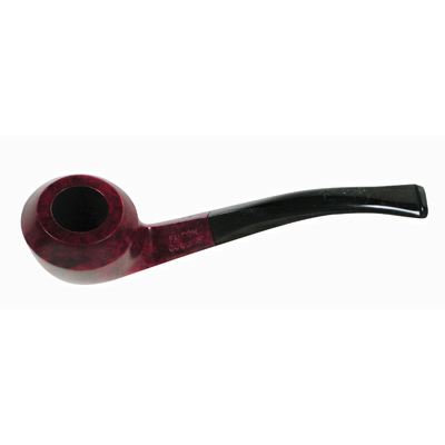 Falcon Coolway # 24 Red Stain, Rhodesian Bowl - Bent Stem