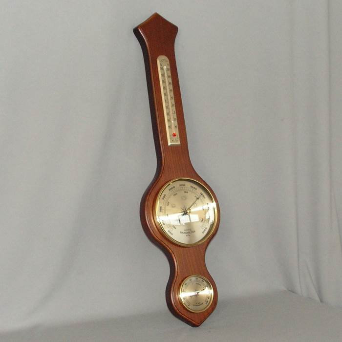 Barometer/Hygrometer & Thermometer (Full Size) (Rimu Stain)