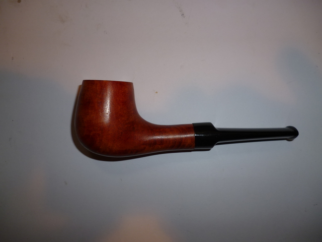 Briar Straight Smooth Pipe (Dropdown Mouthpiece)