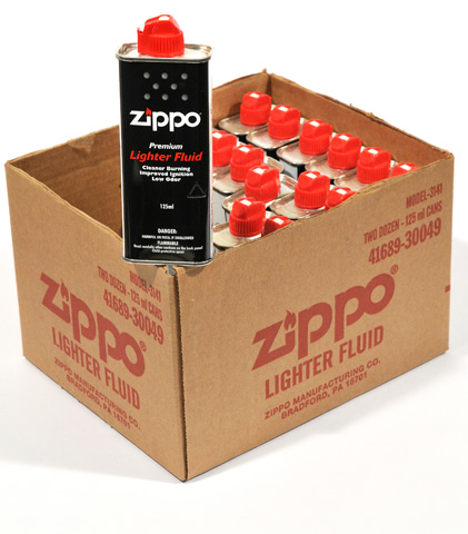 Zippo Lighter Fluid Refill 125ml Can (Carton of 12 cans)