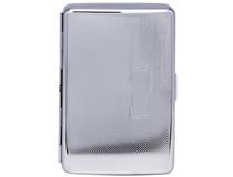 Cigarette Case Metal - Small Medium Size - Silver Gatsby Finish - 1016 Range