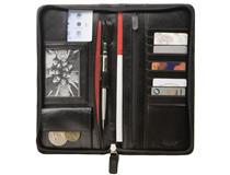 Organiser Great Escape Black Leather