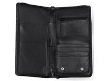 Organiser Top Flight Black Leather