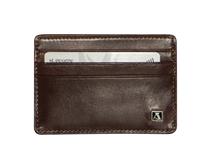 Leather Card Holder Taking Care of Business Brown